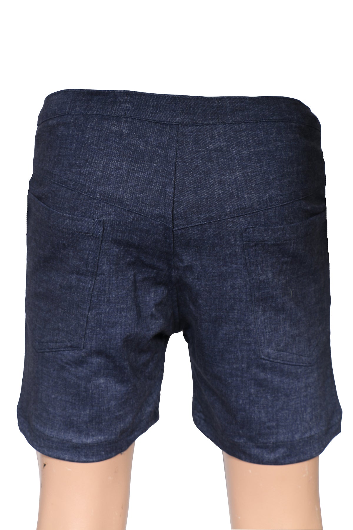 Short navy cut-out jeans for HIM