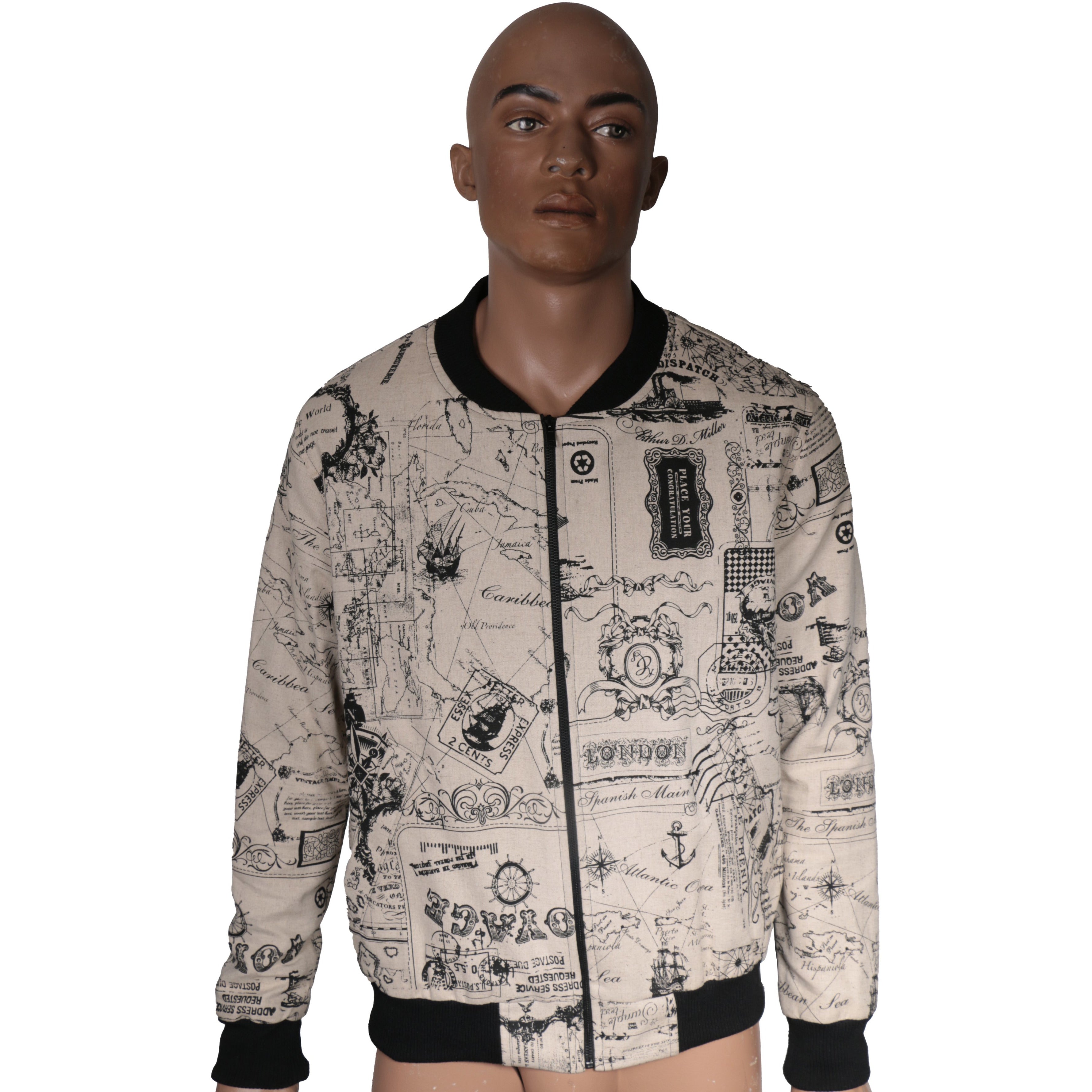 Chain Print Bomber Jacket - Men - OBSOLETES DO NOT TOUCH