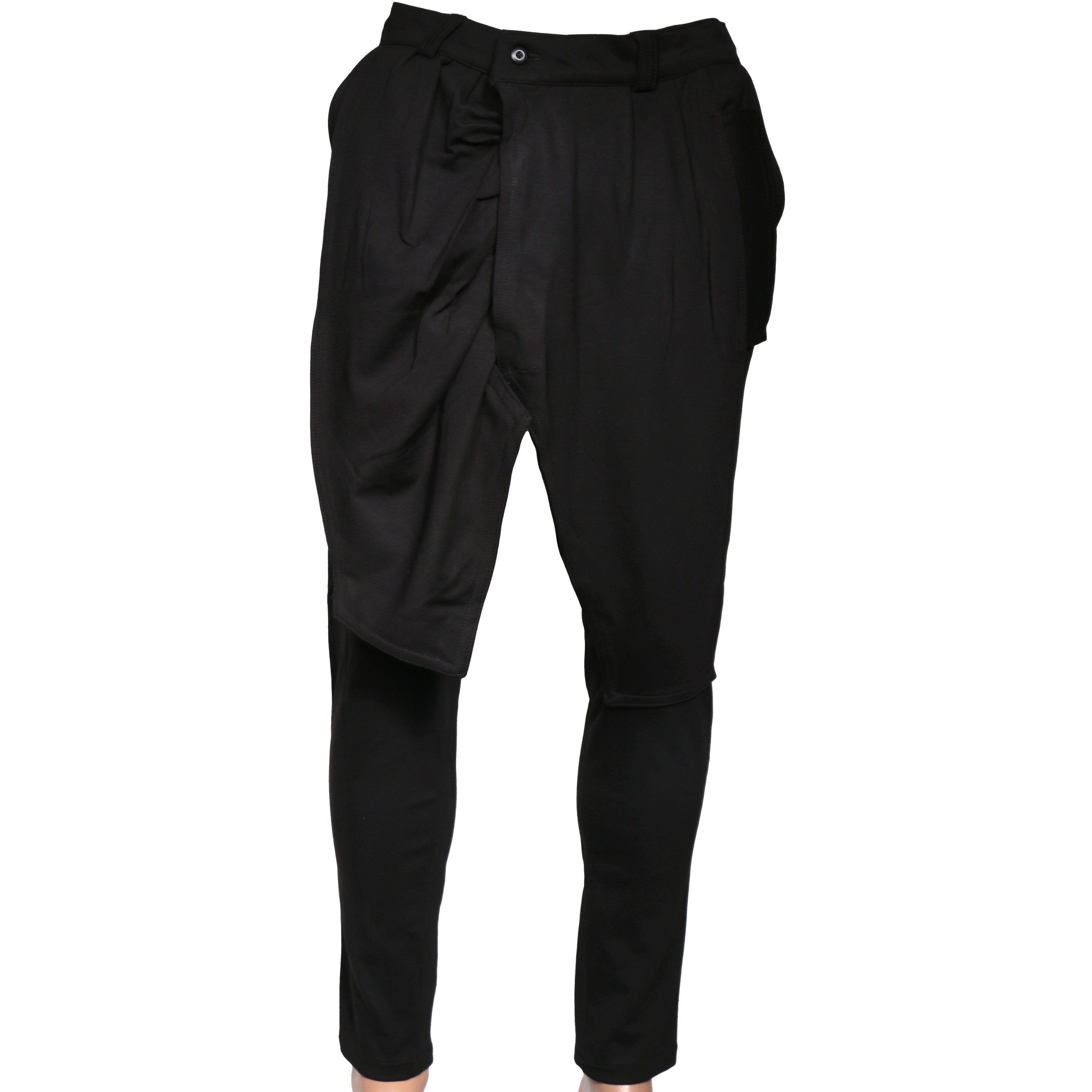 Black modern Pant with front flap I
