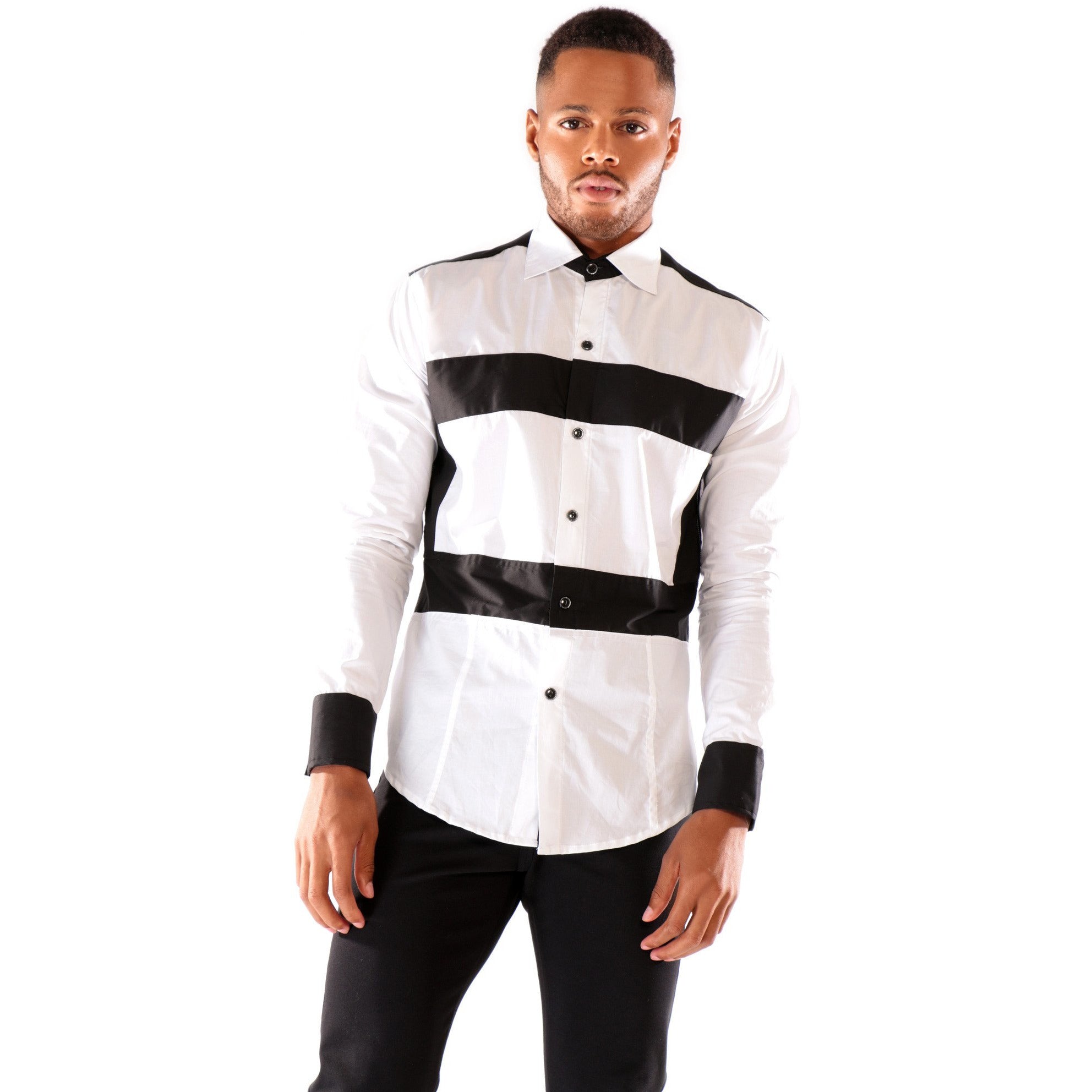 Fashion Long Sleeve T-Shirt with Horizontal stripes