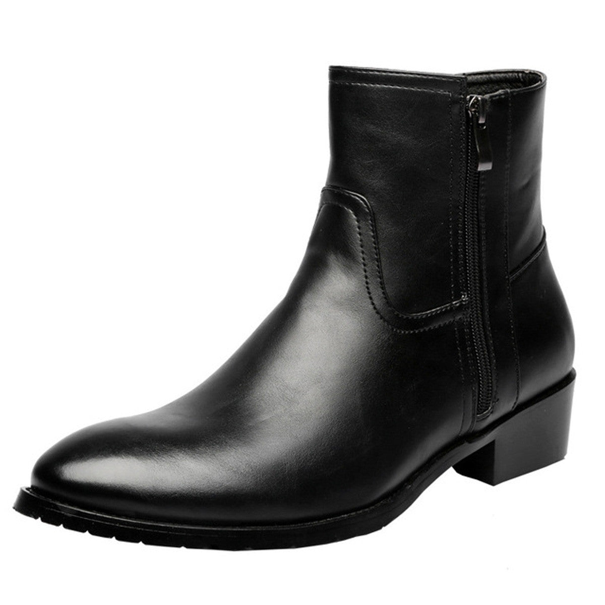 Classic Black High top leather Boot
